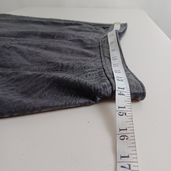 Marquis Vintage Leather Animal Pattern Maxi Skirt - Picture 12 of 16